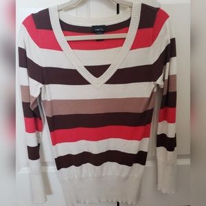 Womens Striped Sweater